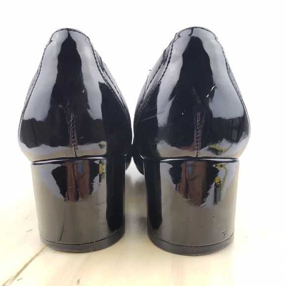 VIONIC Pumps Size 6.5 Quilted Leather Block Heel Comfort Shoe Cap Toe Classic - Picture 4 of 14